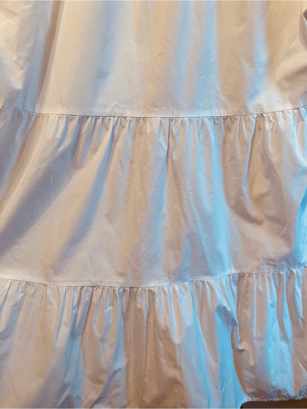Peach Love White Sequin Football Tiered Babydoll Gameday Shirt Dress - Medium - Picture 12 of 13